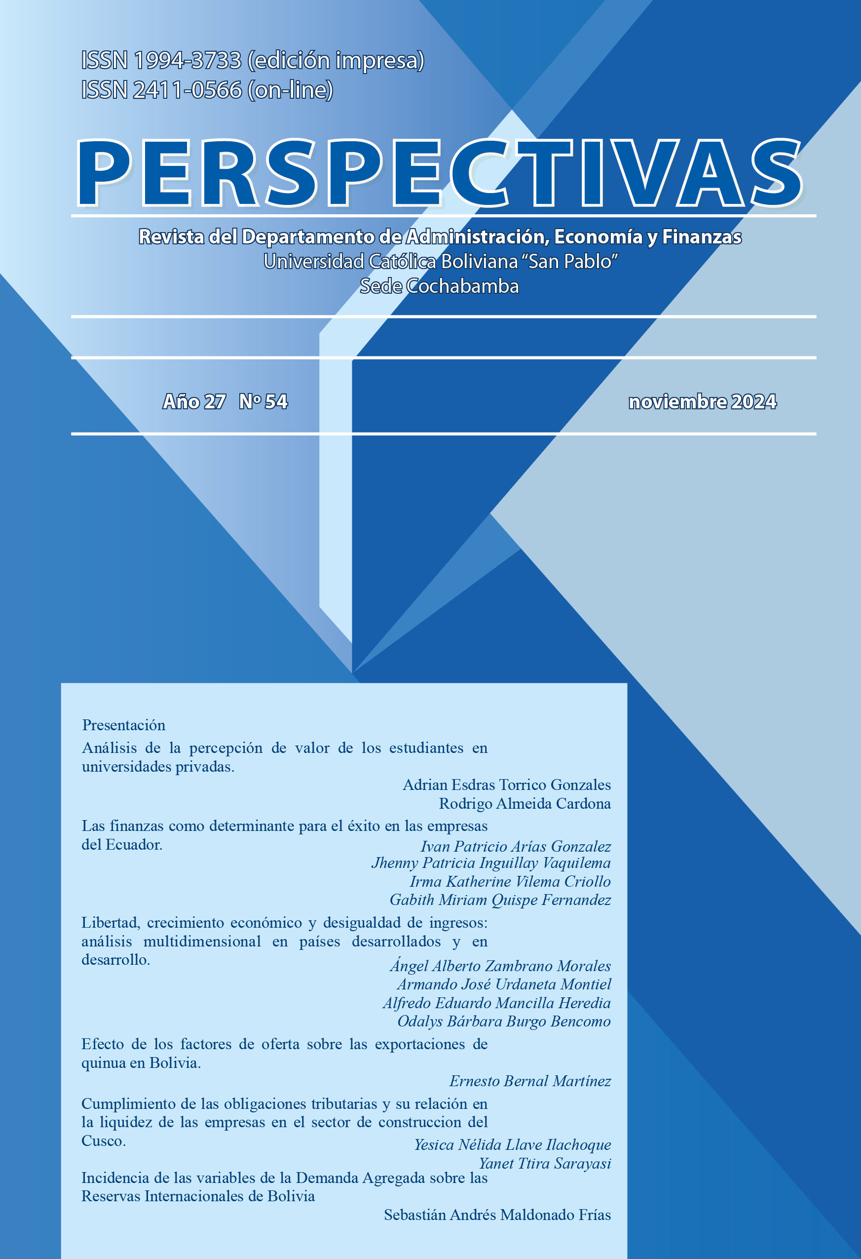 Revista Perspectivas N° 54