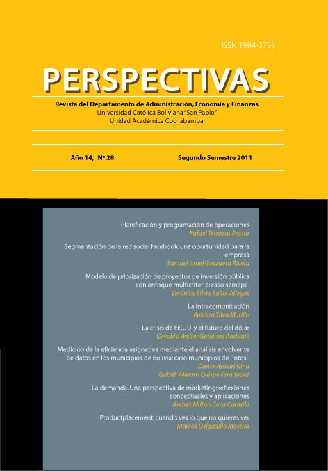 Ver Núm. 28 (2011): Revista Perspectivas N° 28