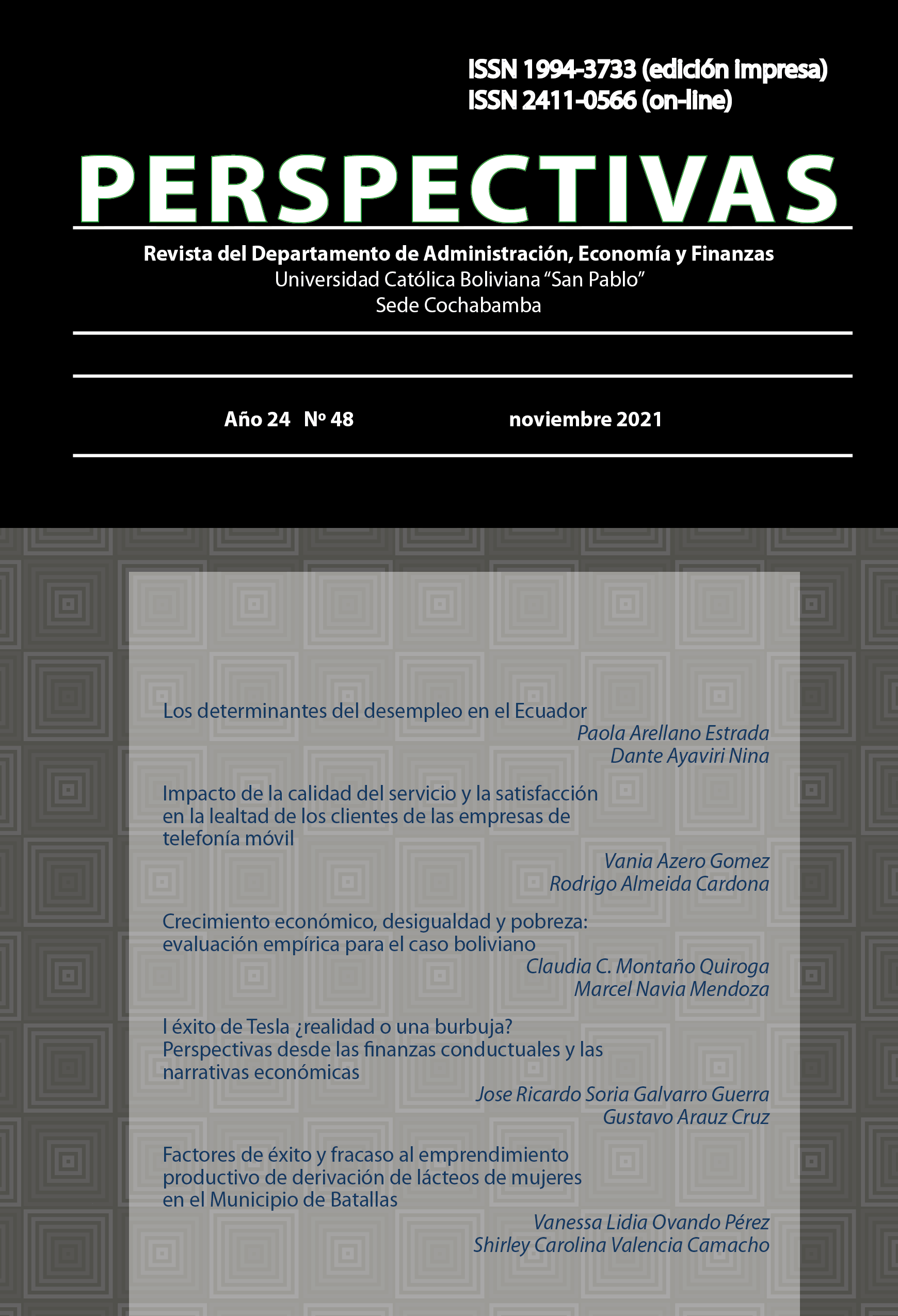 Ver Núm. 48 (2021): Revista Perspectivas N° 48